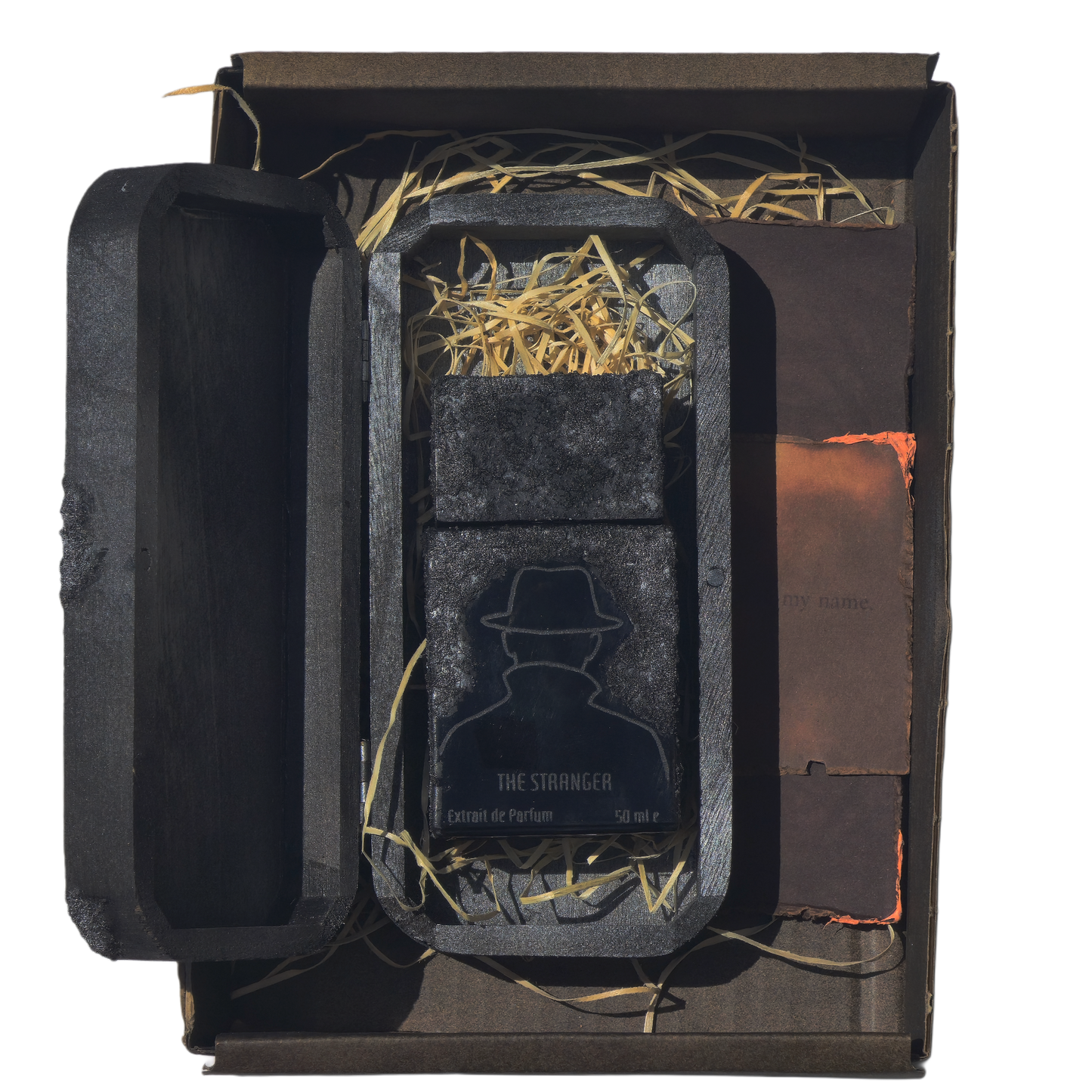 The Stranger perfume bottle – ultra-niche artisanal scent with coffee and forest rain notes