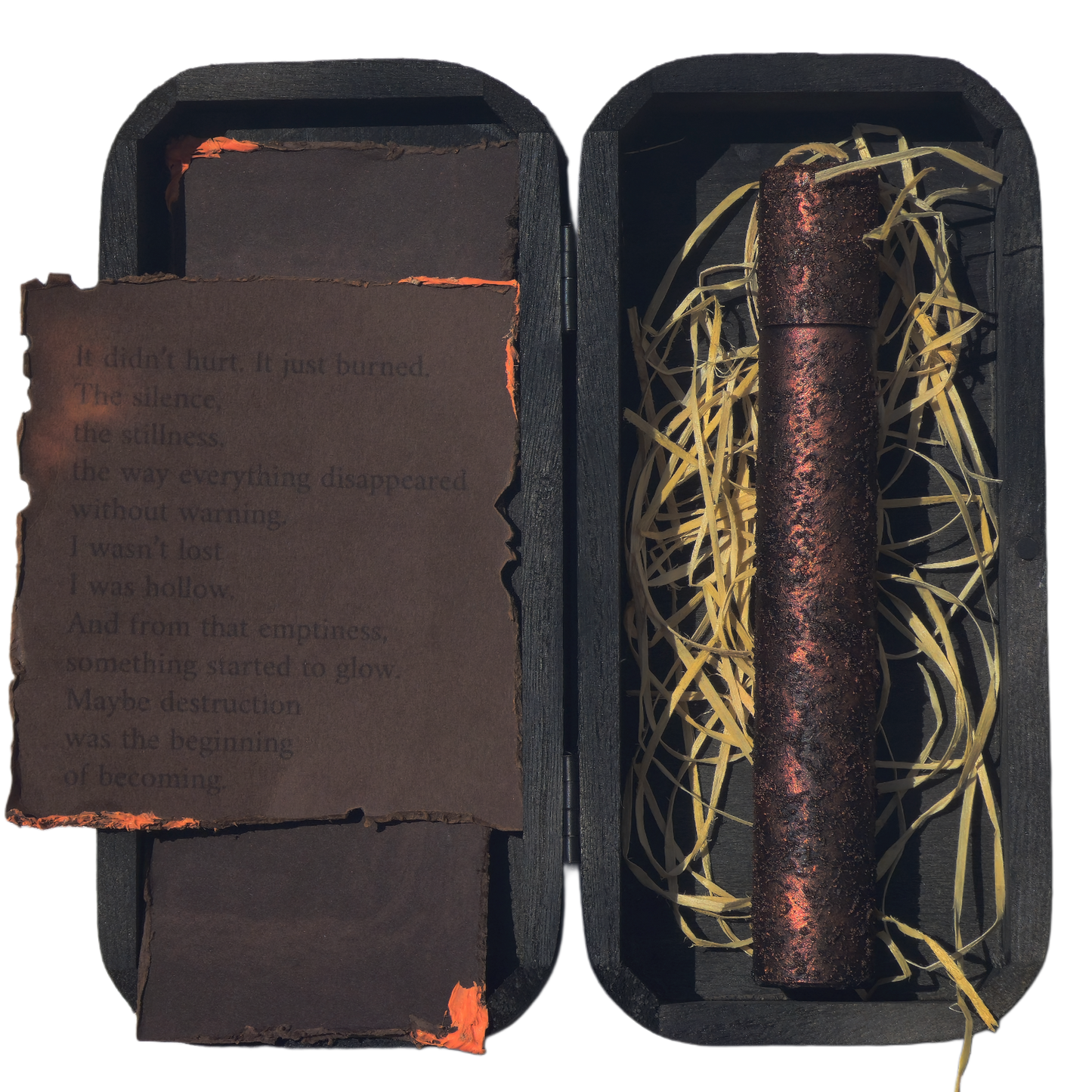 Close-up The Void 15ml bottle – artisanal niche fragrance for first encounters