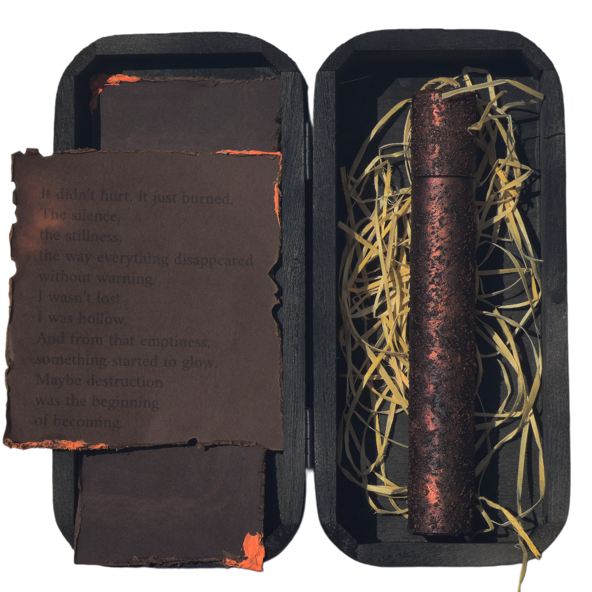 Close-up The Void 15ml bottle – artisanal niche fragrance for first encounters