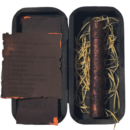 Close-up The Void 15ml bottle – artisanal niche fragrance for first encounters