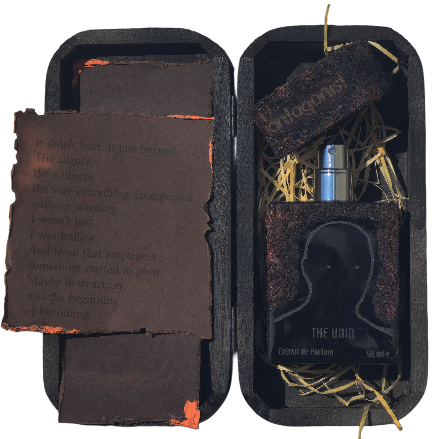 Handmade artisanal bottle – The Void fragrance, smoky and intense